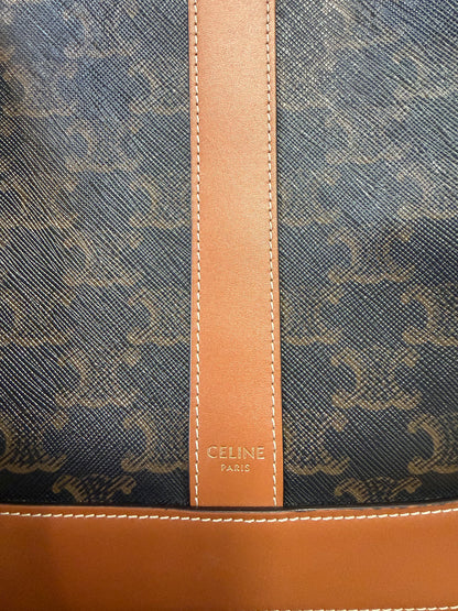 Celine Small Bucket in Triomphe Canvas and Calfskin