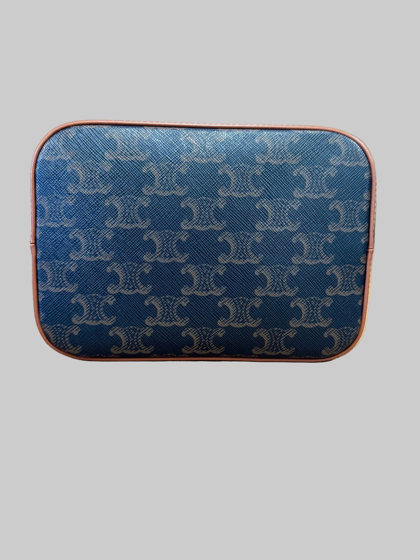 Celine Small Bucket in Triomphe Canvas and Calfskin