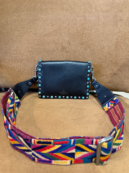 Valentino Rockstud Rolling Mini Crossbody Bag