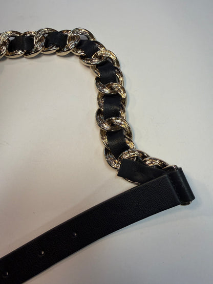 Chanel C Chain-Link Leather Belt