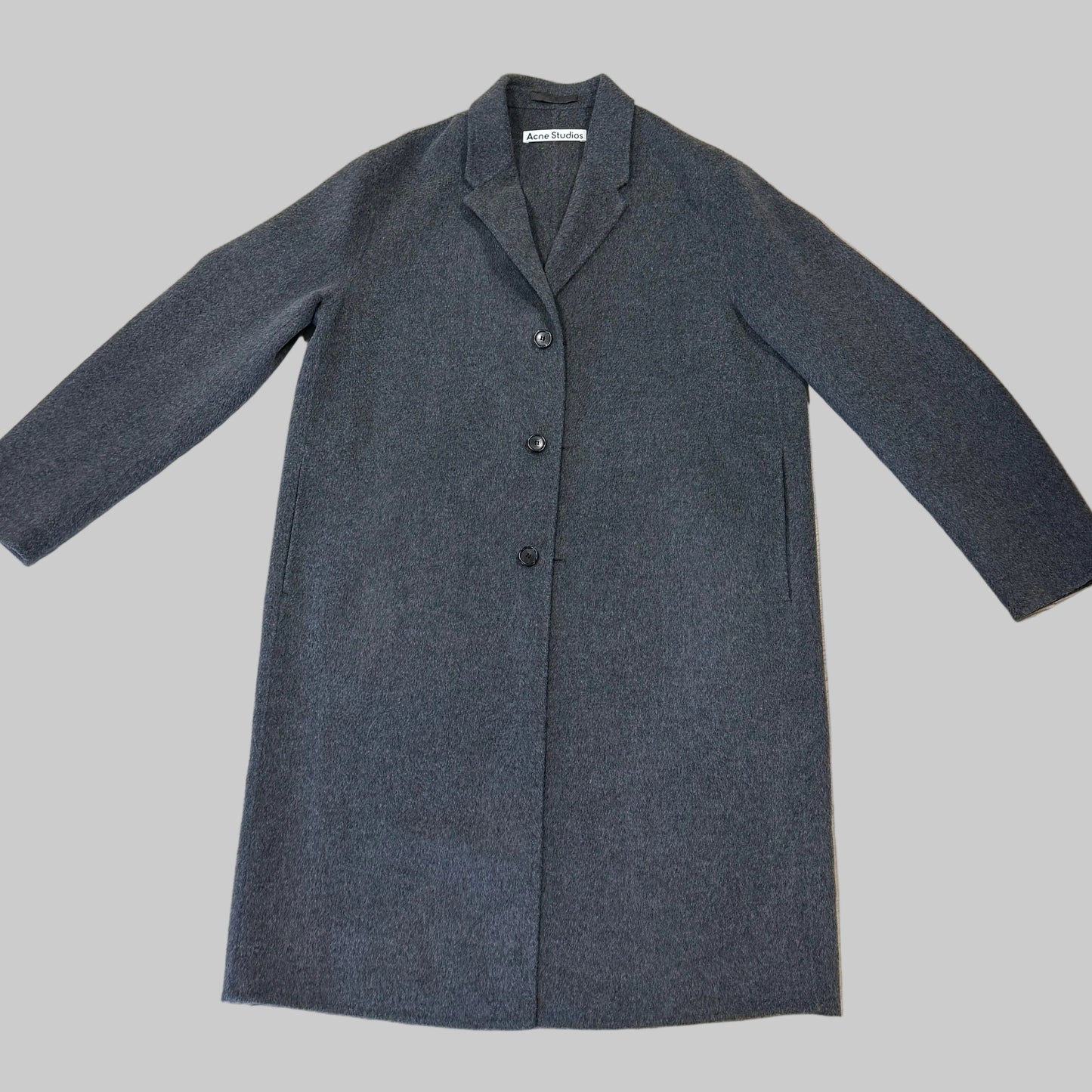 Acne Studios Single-Breasted Wool Overcoat