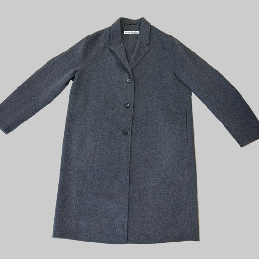 Acne Studios Single-Breasted Wool Overcoat