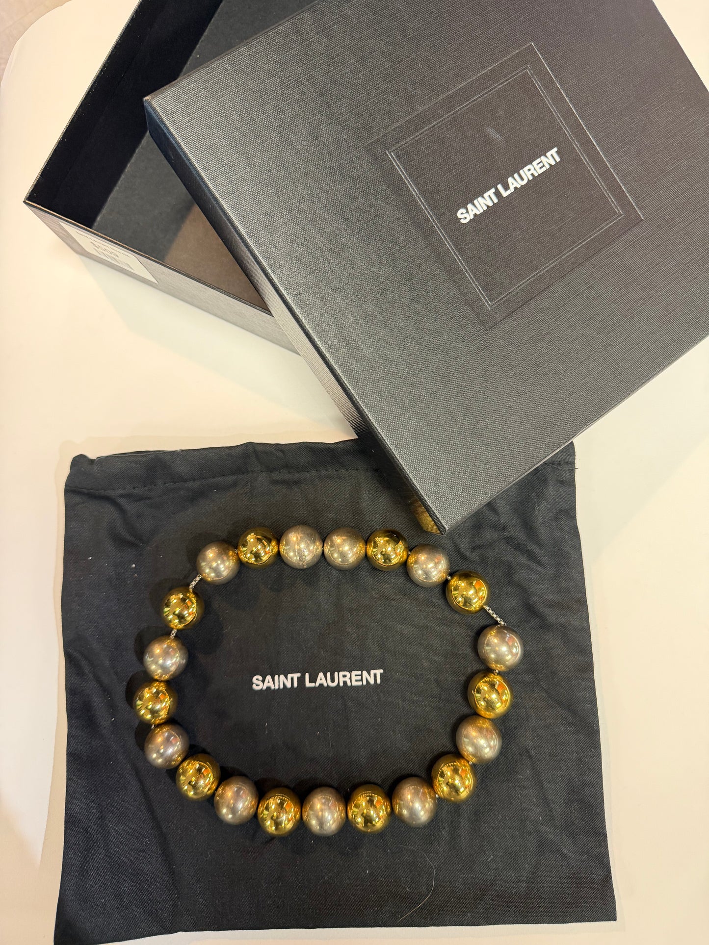 Saint Laurent Large Ball Necklace