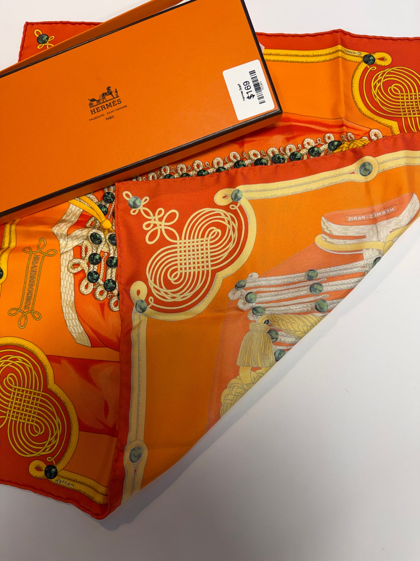 Hermes "Brandebourgs" Silk Carré 90
