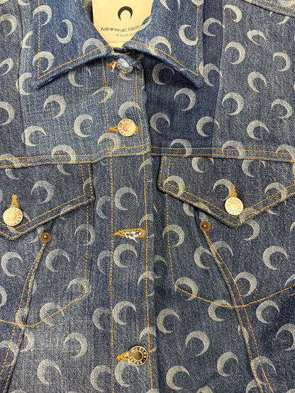 Marine Serre All-Over Moon Denim Jacket