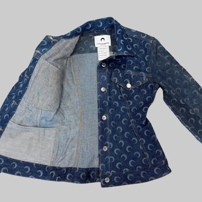 Marine Serre All-Over Moon Denim Jacket