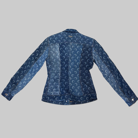 Marine Serre All-Over Moon Denim Jacket
