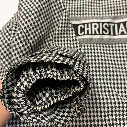 Christian Dior Houndstooth Hooded Anorak / Pullover Jacket