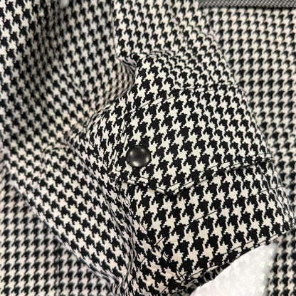 Christian Dior Houndstooth Hooded Anorak / Pullover Jacket
