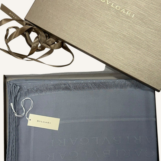 Bvlgari Logomania Silk/Wool Blend Shawl
