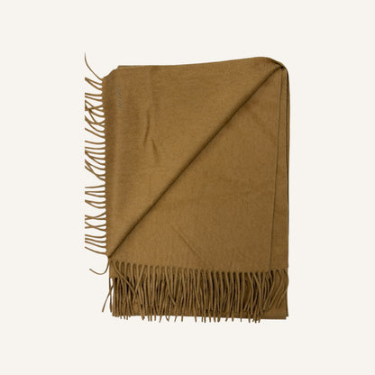 Max Mara Classic Fringe Wool/Cashmere Scarf