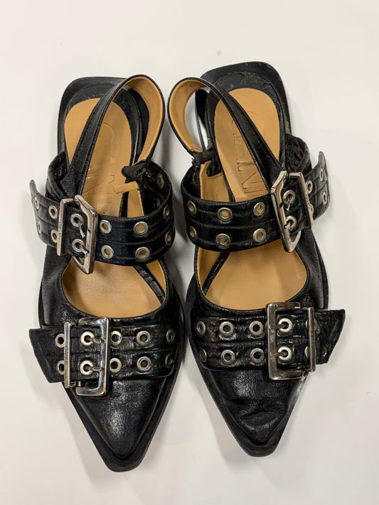 Ganni Buckle Slingback Flat