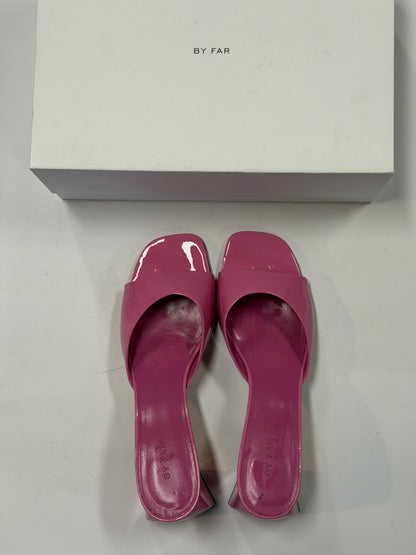 By Far Patent Pink Leather Sandal
