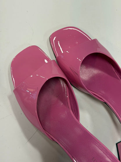 By Far Patent Pink Leather Sandal