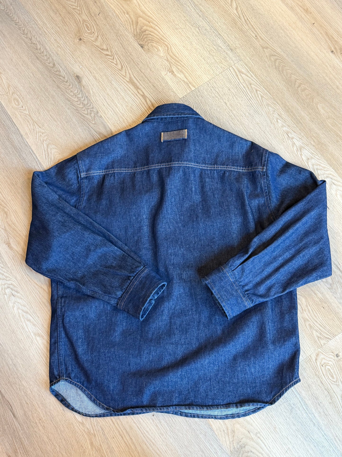 Versace Medusa Button Denim Overshirt