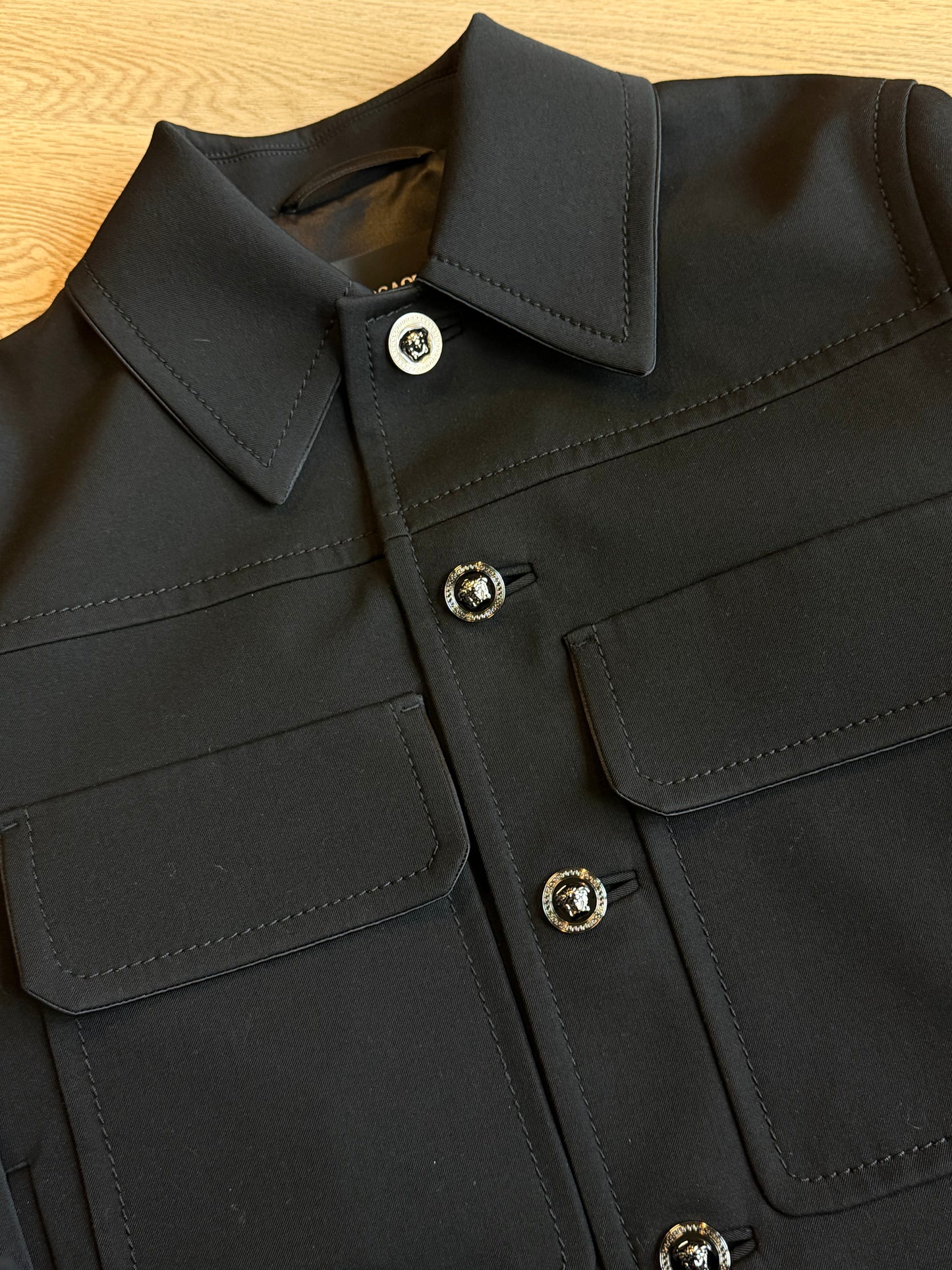 Versace Medusa Button Trucker Jacket