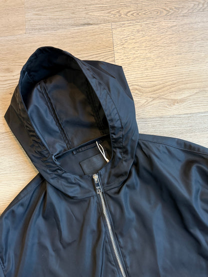 Prada Nylon Hooded Jacket with Zip Pouch