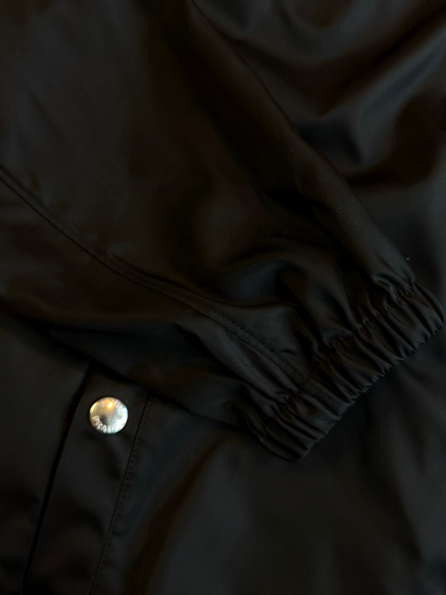 Prada Nylon Hooded Jacket with Zip Pouch