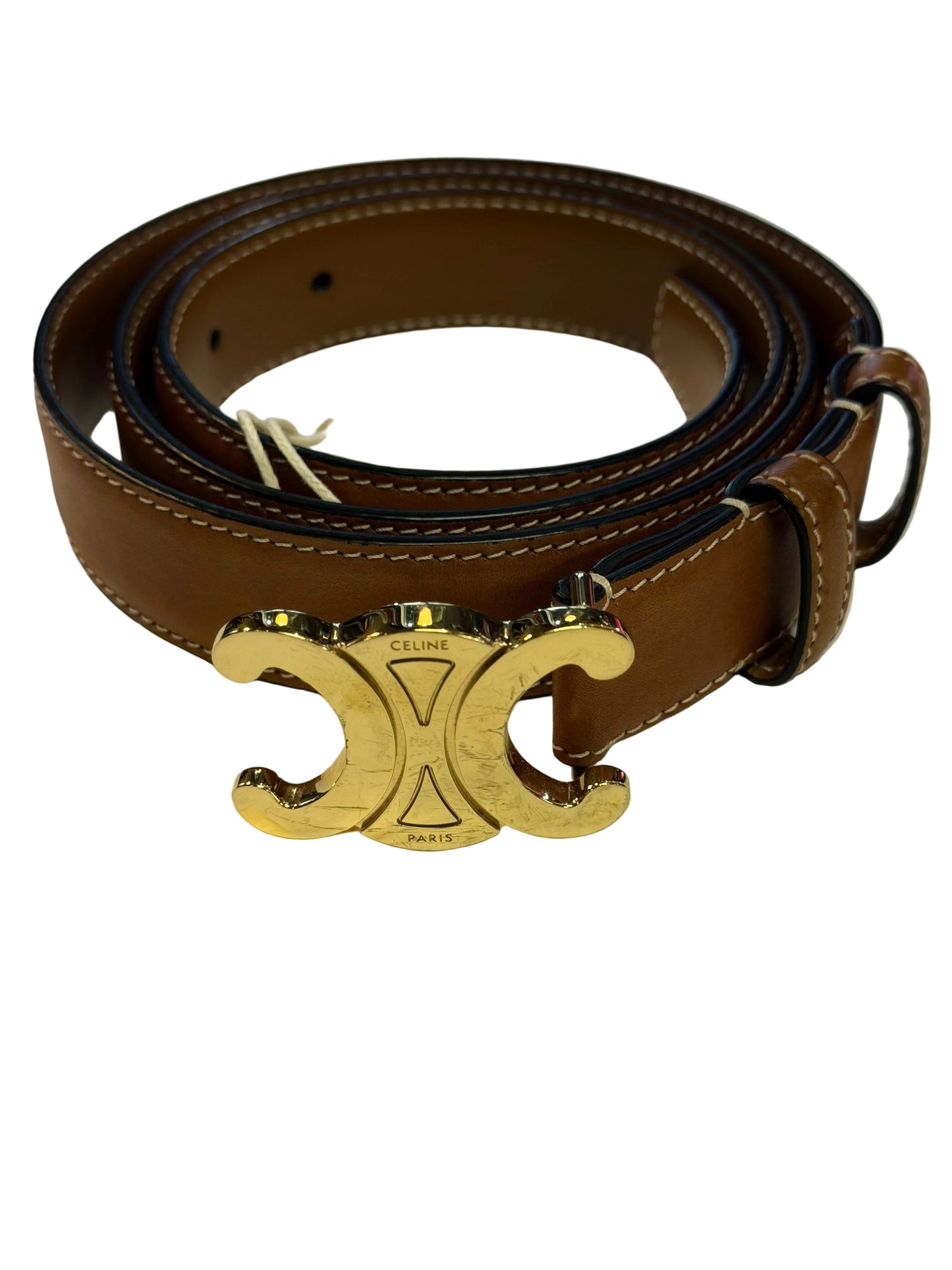 Celine Triomphe Buckle Belt