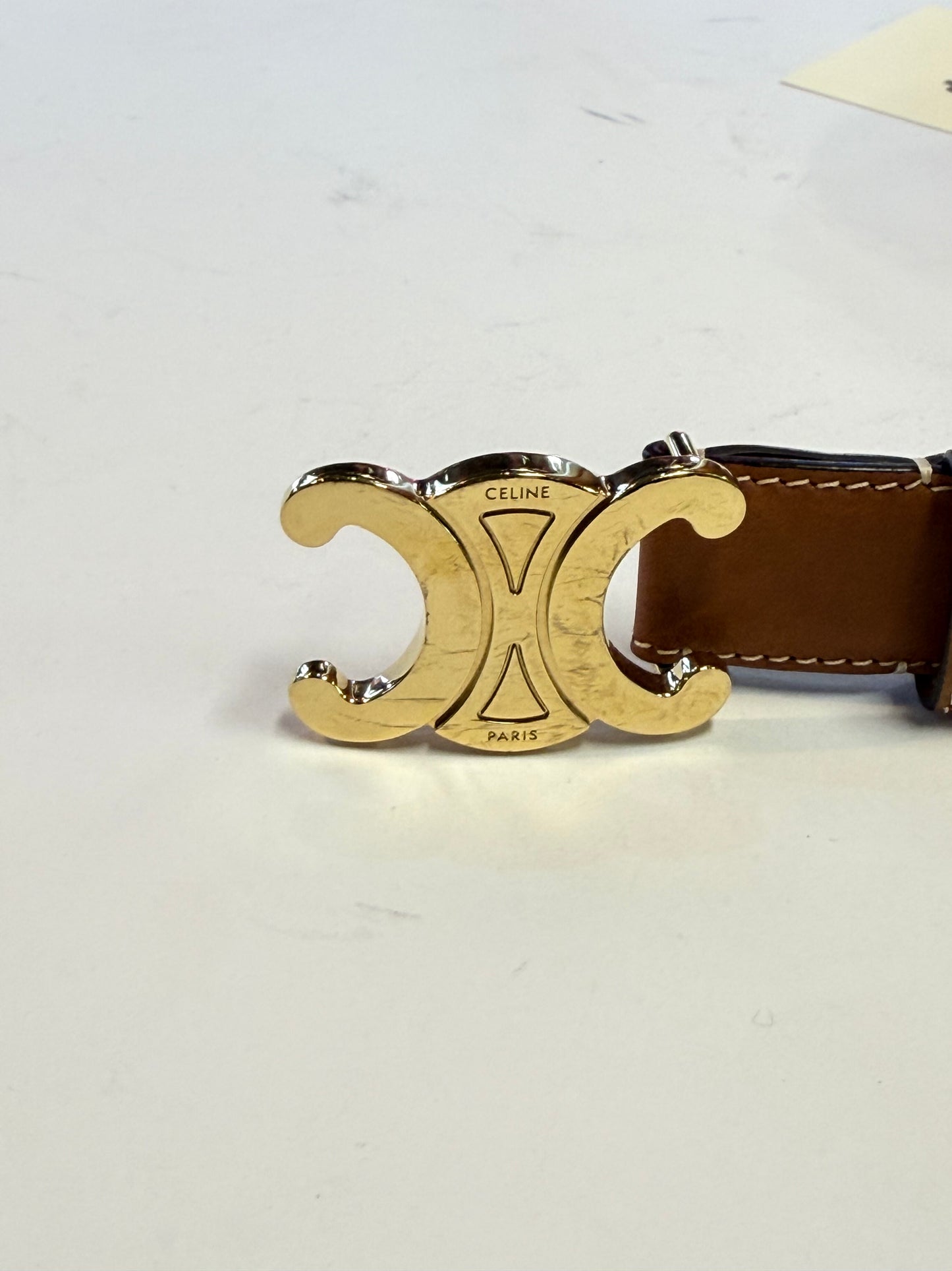 Celine Triomphe Buckle Belt