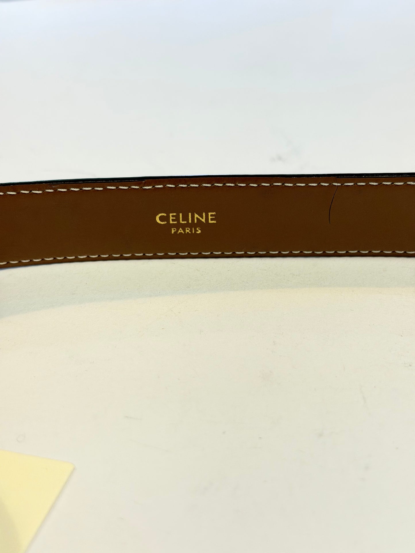 Celine Triomphe Buckle Belt