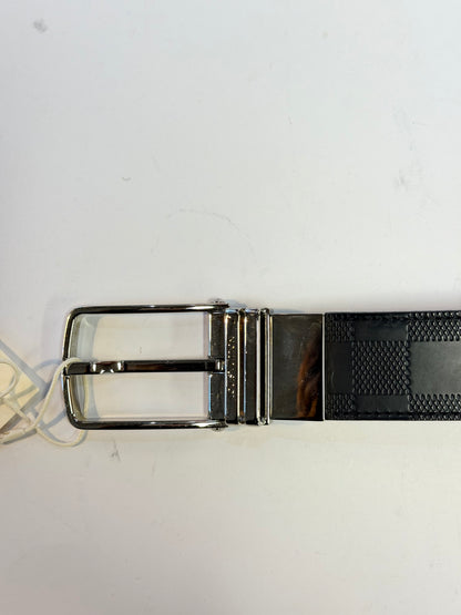 Louis Vuitton Damier Embossed Reversible Buckle Belt