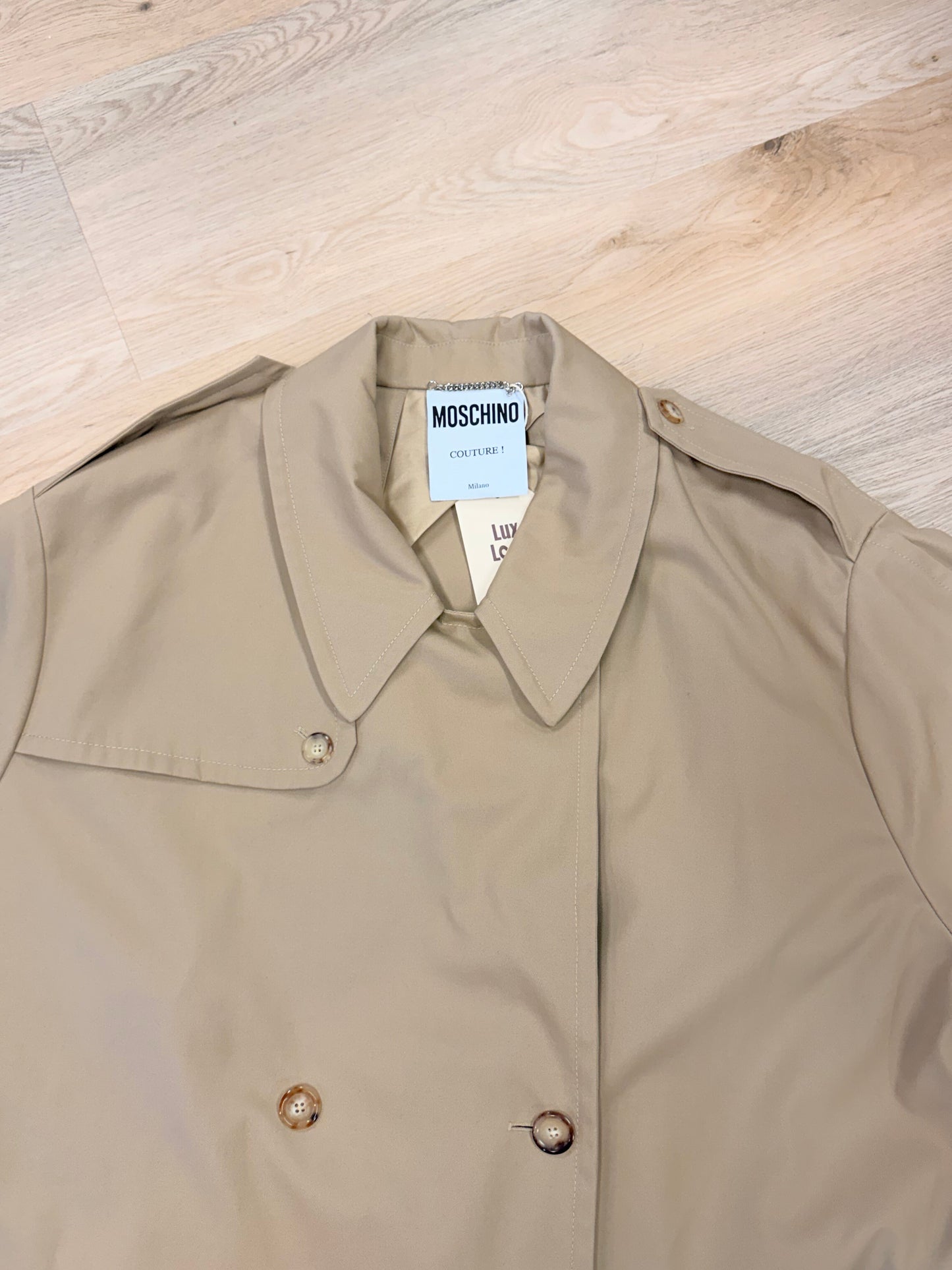Moschino Men's Classic Trench Coat