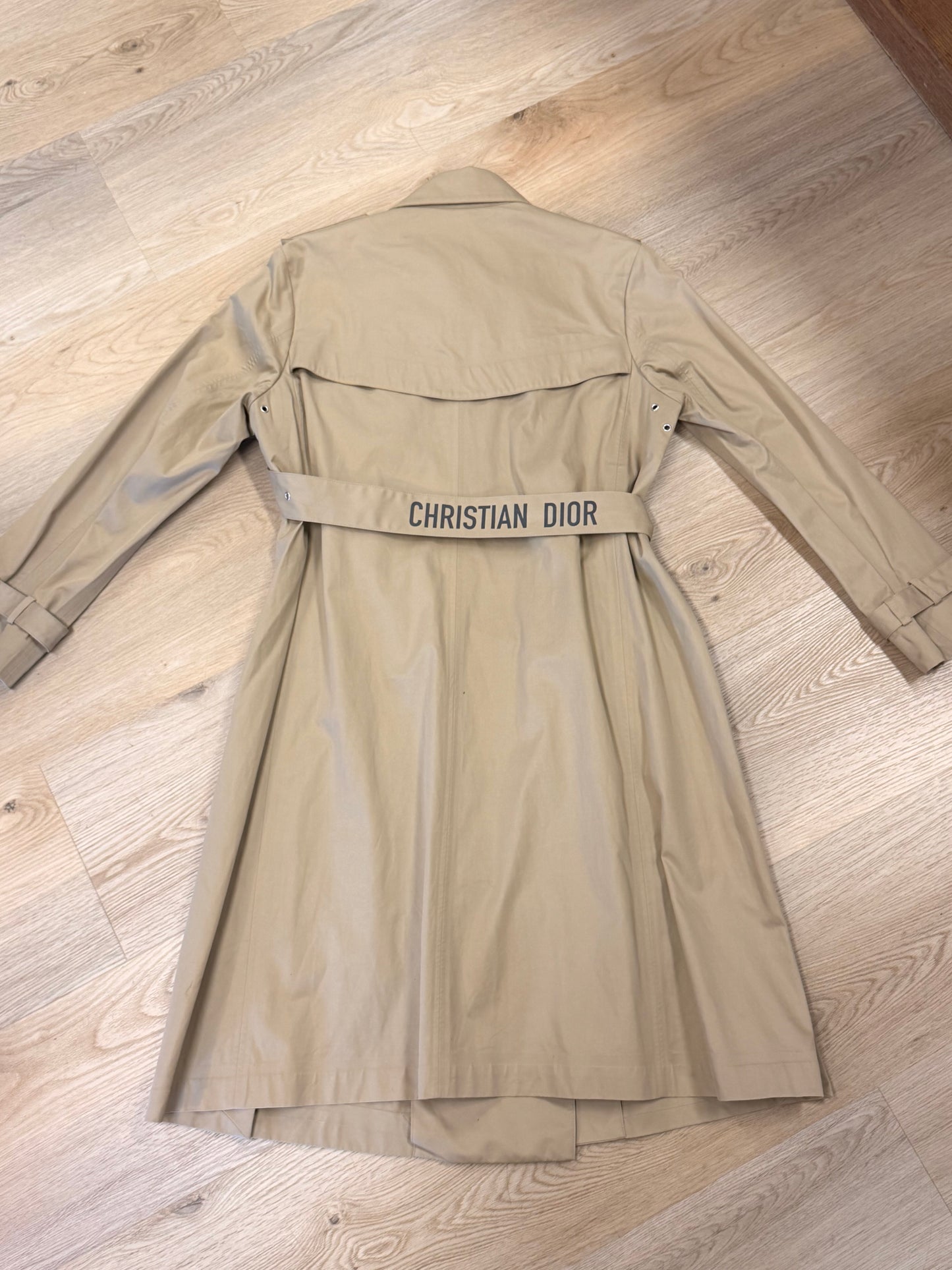 Christian Dior Classic Bee Motif Trench Coat