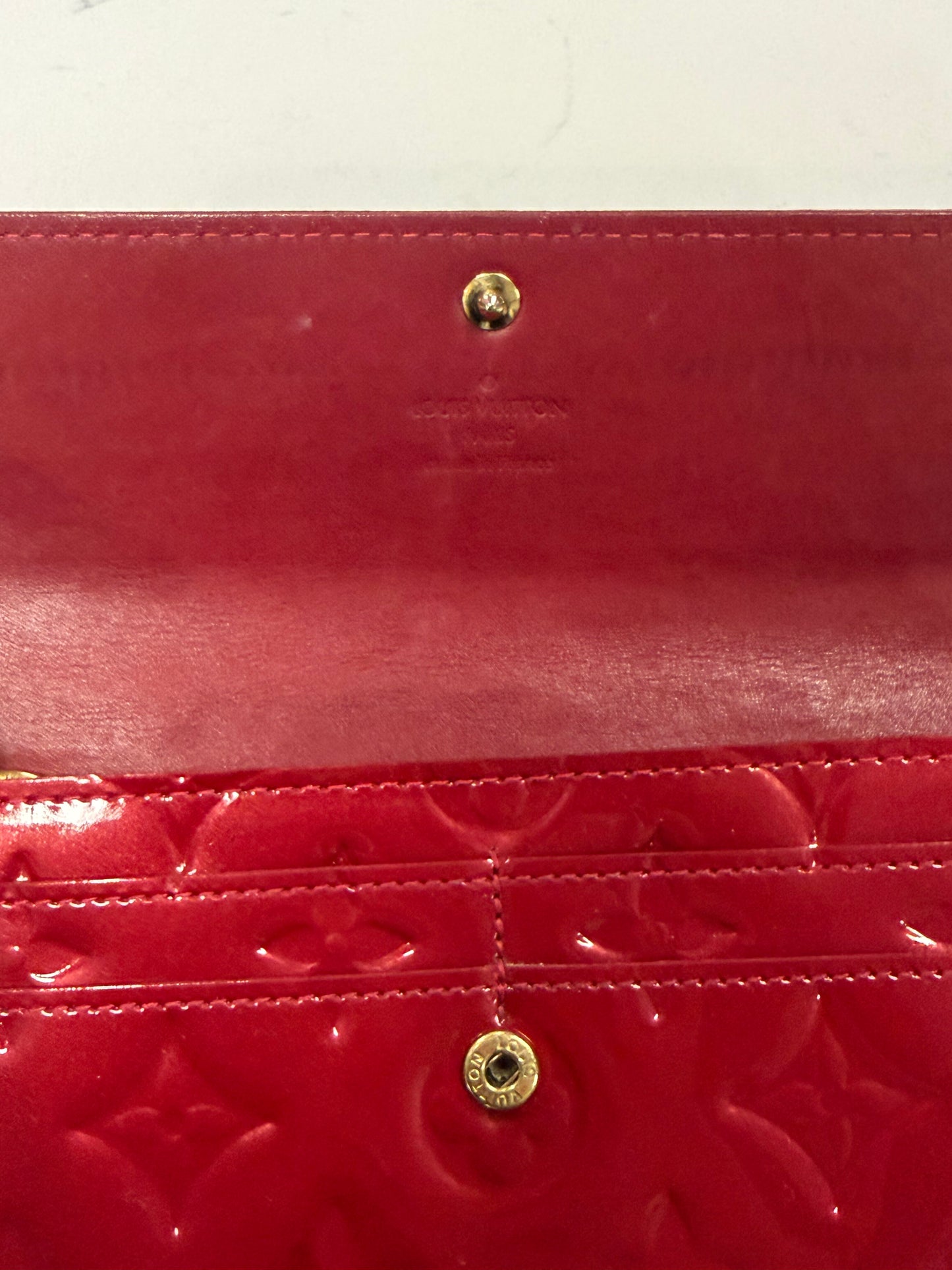 Louis Vuitton Sarah Wallet, Monogram Vernis