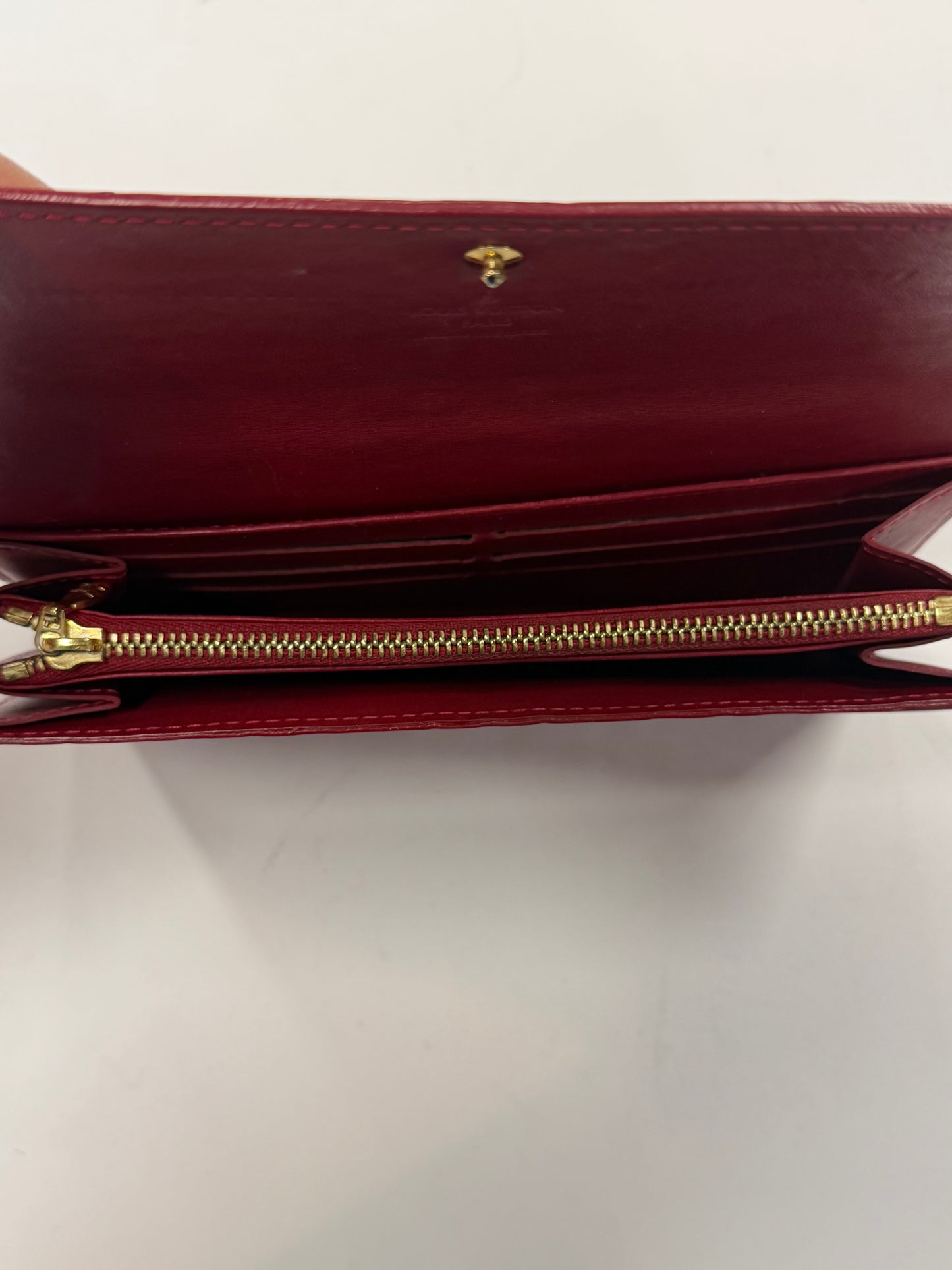 Louis Vuitton Sarah Wallet, Monogram Vernis