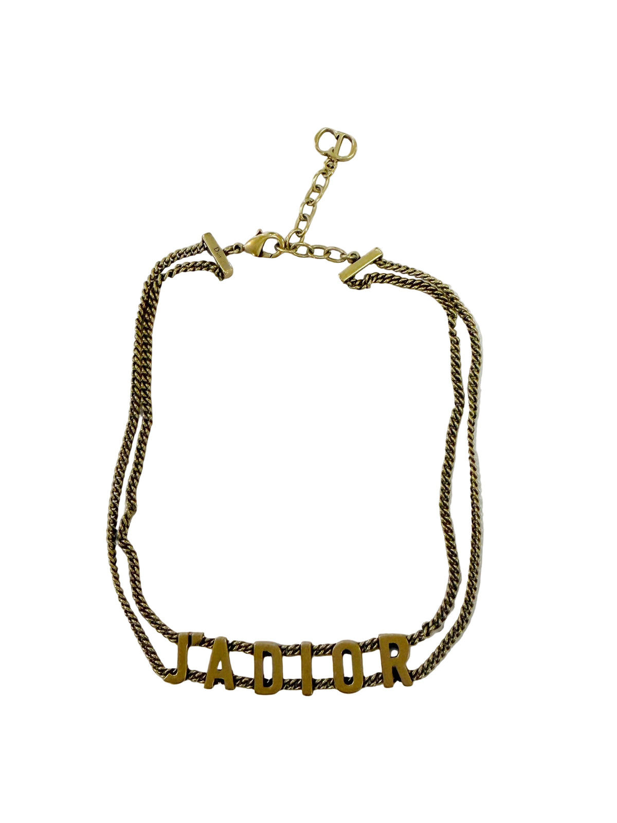 Christian Dior J'Adior Double-Chain Choker Necklace