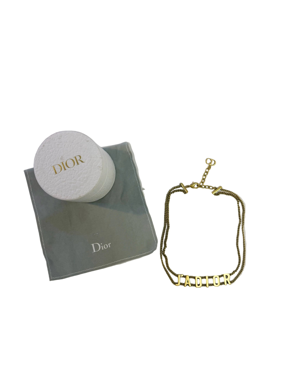 Christian Dior J'Adior Double-Chain Choker Necklace