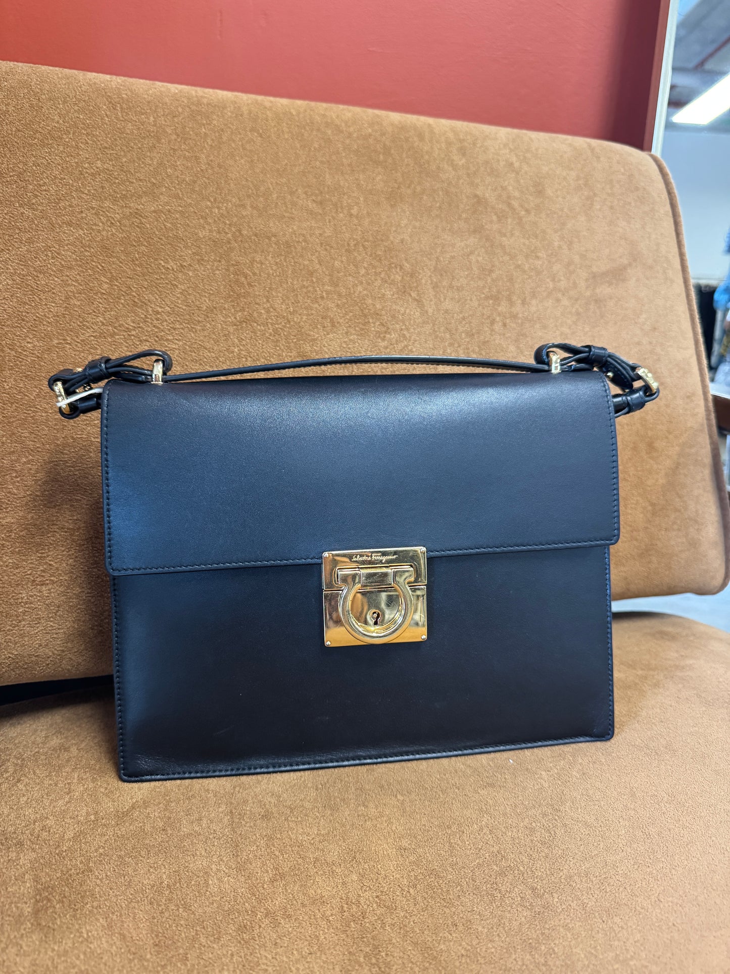 Salvatore Ferragamo Gancini Flap Bag - Medium