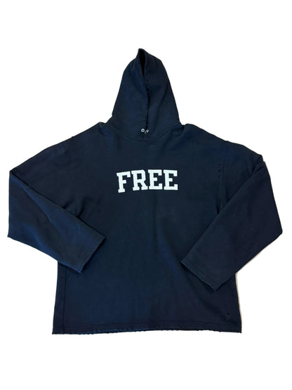 Balenciaga "FREE" Destroyed/Distressed Hoodie