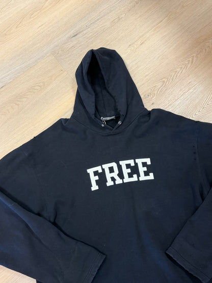 Balenciaga "FREE" Destroyed/Distressed Hoodie