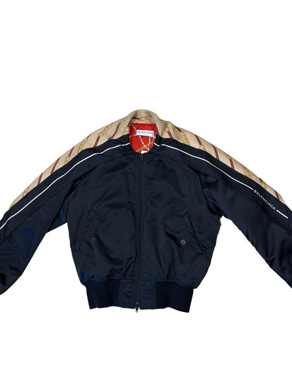Balenciaga Chain-Print Bomber JAcket