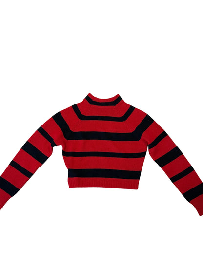 Miu Miu Striped Crop Sweater