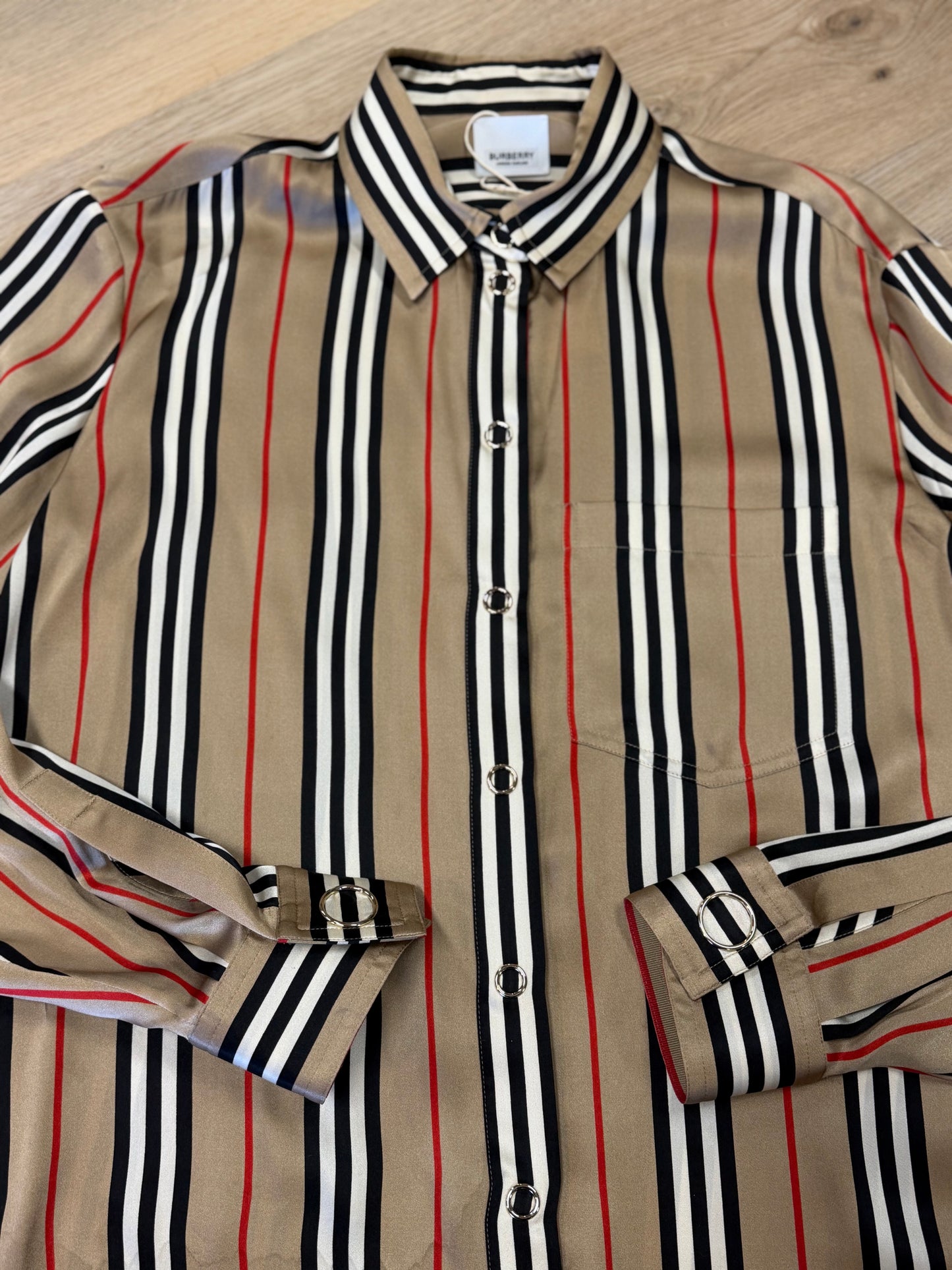 Burberry Icon Stripe Silk Shirt
