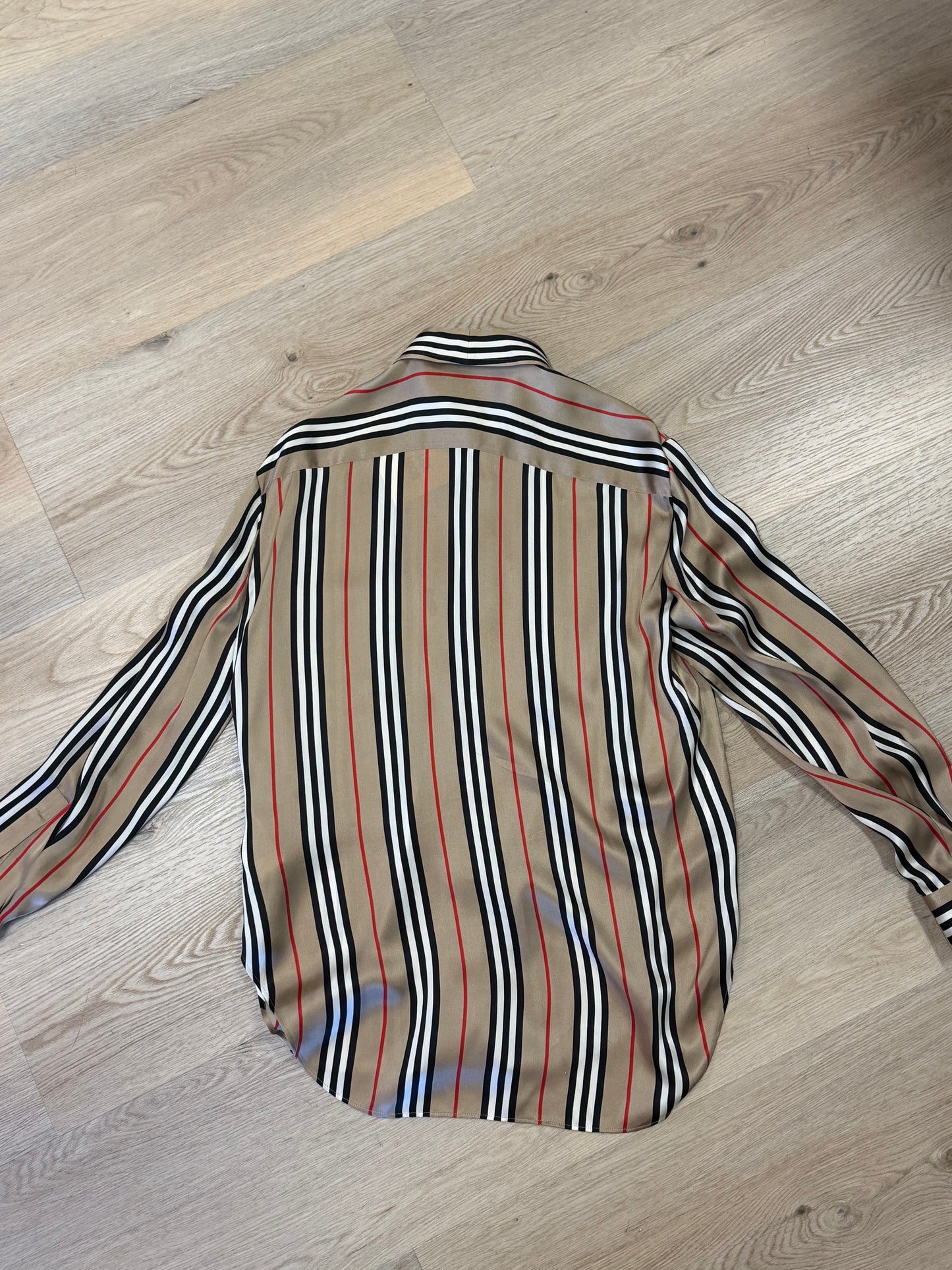 Burberry Icon Stripe Silk Shirt