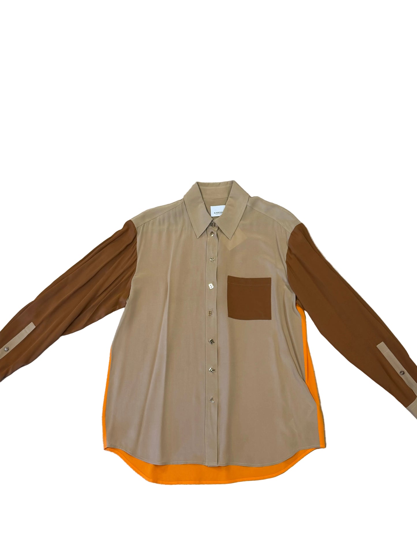 Burberry Colourblock Silk Shirt