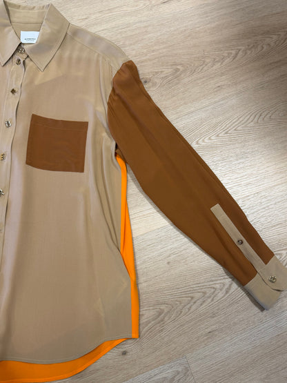 Burberry Colourblock Silk Shirt