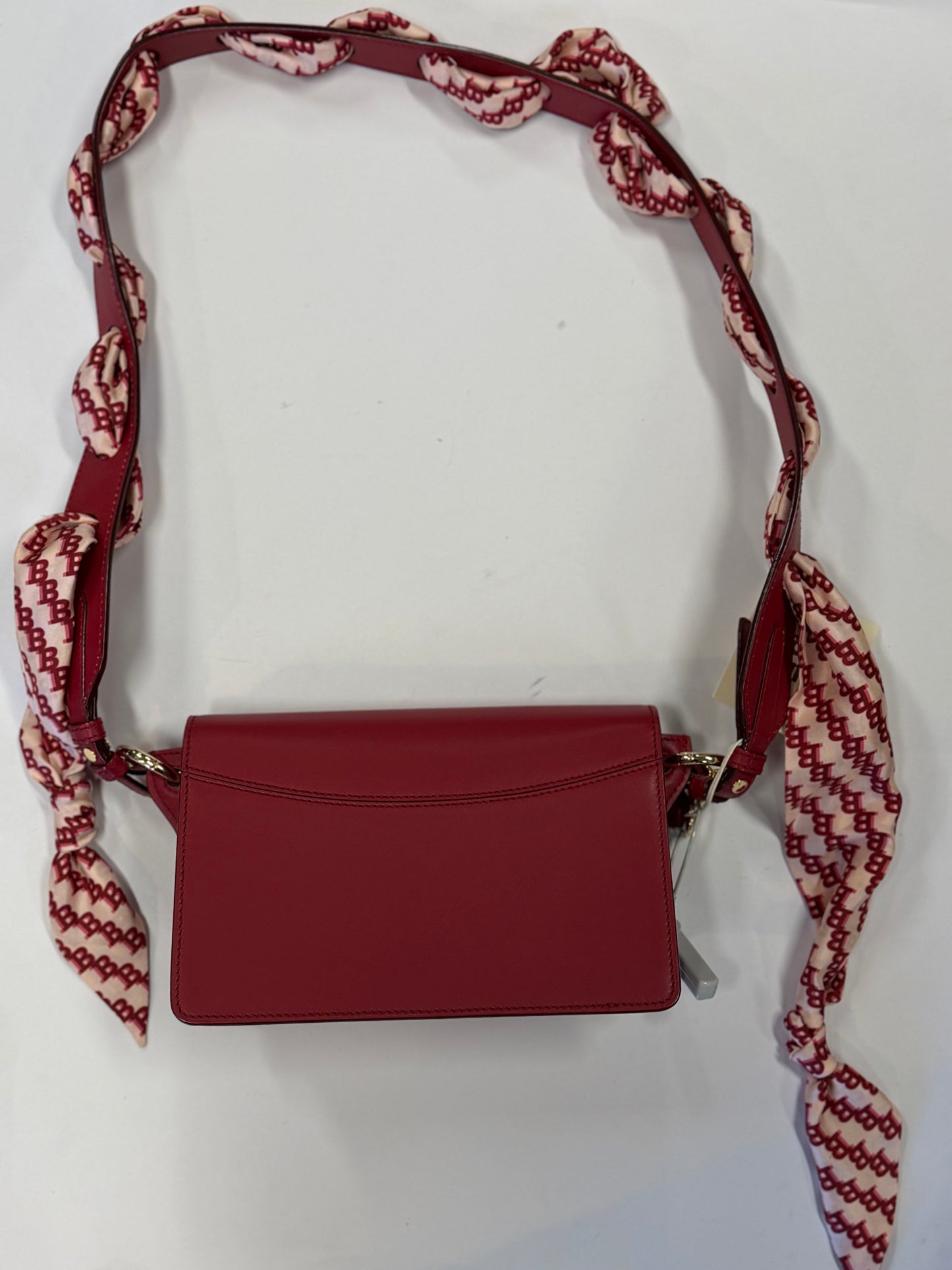 Bally Leather Crossbody Bag with Monogram Scarf Strap