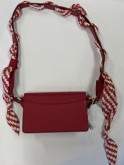 Bally Leather Crossbody Bag with Monogram Scarf Strap