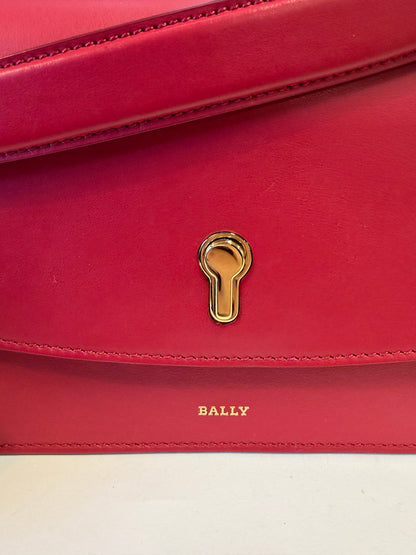 Bally Leather Crossbody Bag with Monogram Scarf Strap
