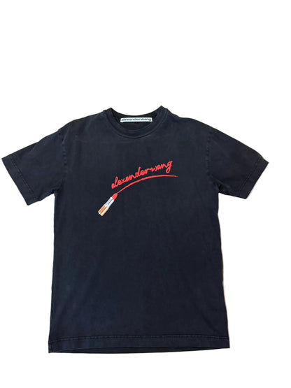 Alexander Wang Lipstick Logo Graphic T-Shirt
