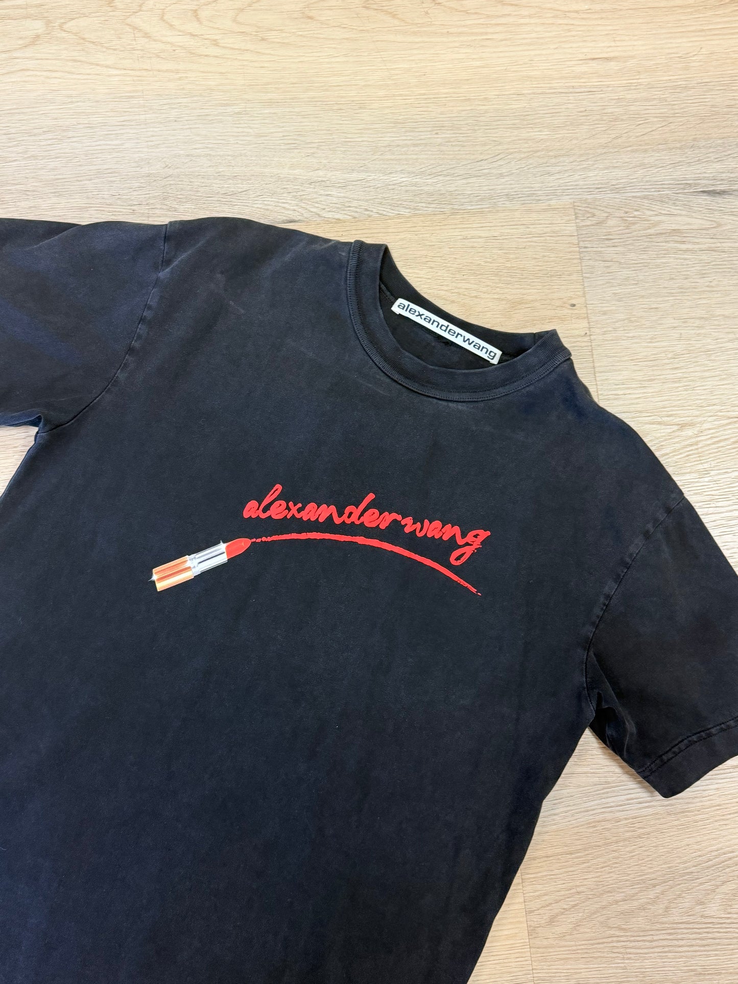 Alexander Wang Lipstick Logo Graphic T-Shirt