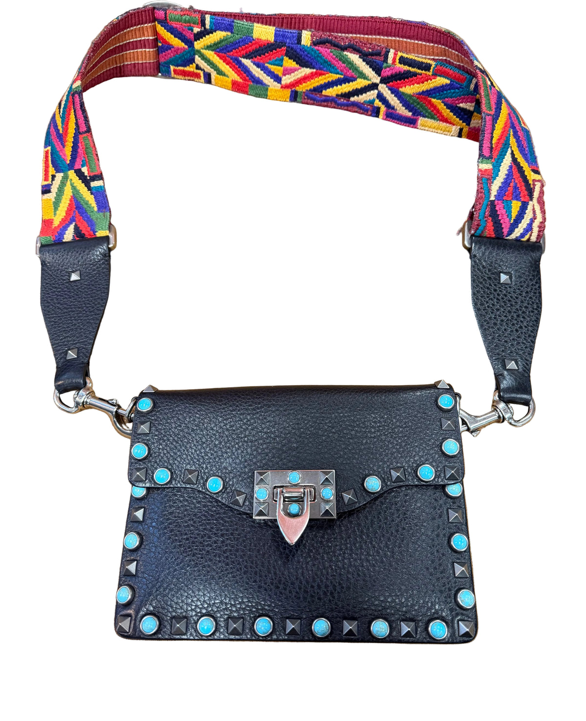 Valentino Rockstud Rolling Mini Crossbody Bag