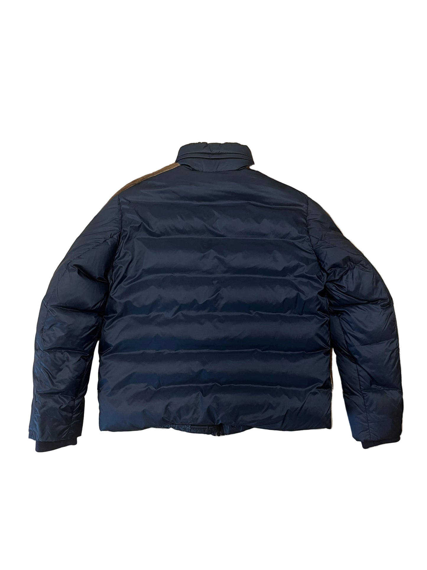 Fendi Mink Fur-Trim Down Puffer Jacket