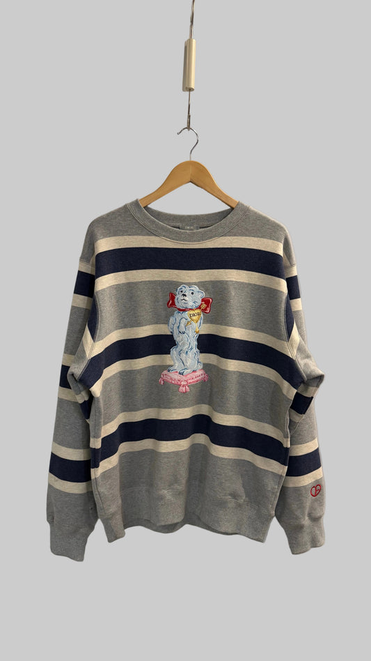 Dior Striped Dog Sweater - Size L