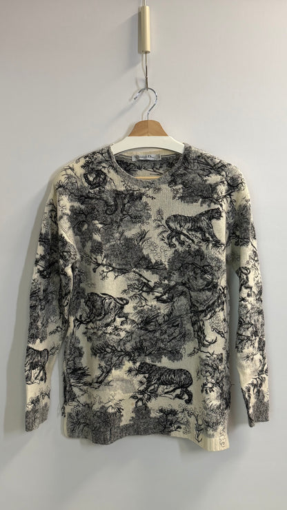 Christian Dior Paris Toile de Jouy Sauvage Knit Sweater